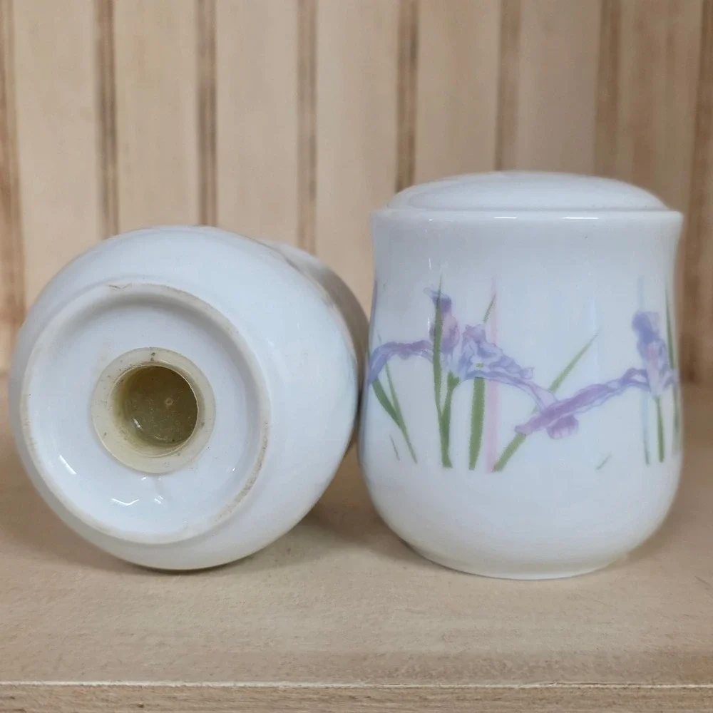Corelle Shadow Iris Salt Pepper Shaker Set S&P Floral Replacement